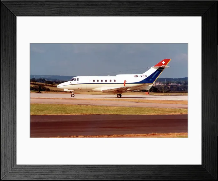 Framed Print : Hawker Siddeley HS.125-700B HB-VGG Framed Print : Hawker Siddeley HS.125-700B HB-VGG