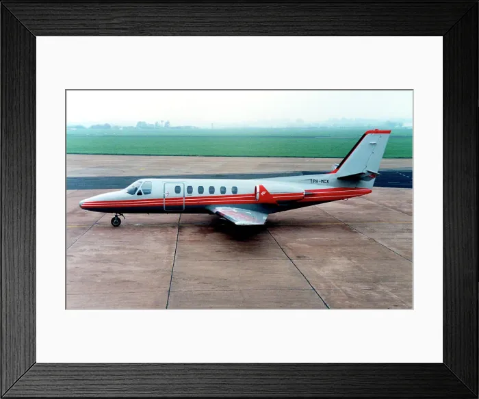 Framed Print : Cessna 550 Citation II PH-MCX Framed Print : Cessna 550 Citation II PH-MCX