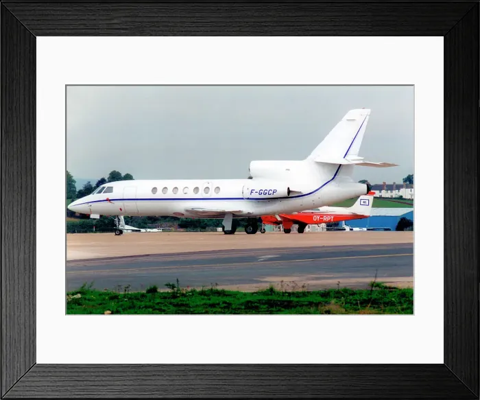 Framed Print : Dassault Falcon 50 F-GGCP Framed Print : Dassault Falcon 50 F-GGCP