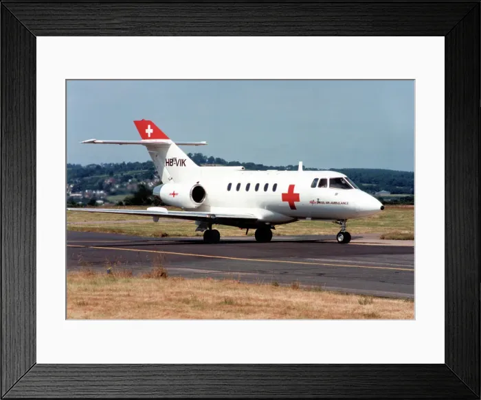 Framed Print : BAe 125-800B HB-VIK Framed Print : BAe 125-800B HB-VIK