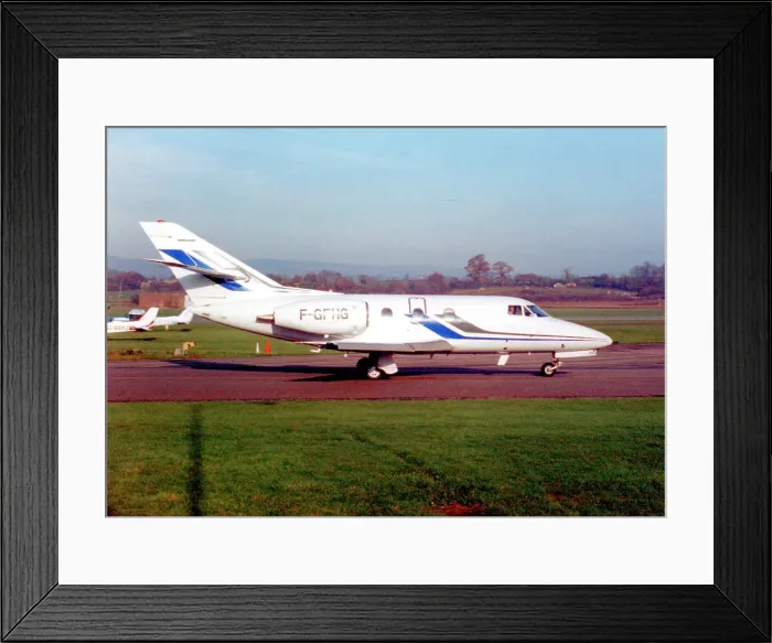 Framed Print : Dassault Falcon 10 F-GFHG Framed Print : Dassault Falcon 10 F-GFHG