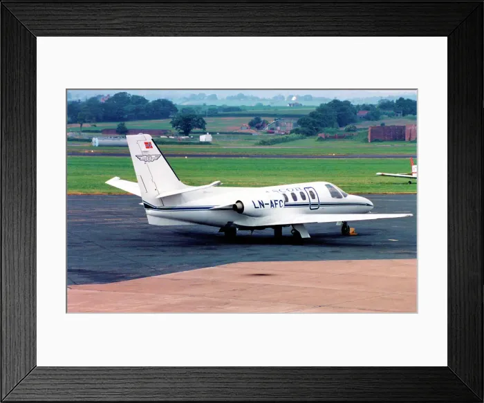 Framed Print : Cessna 501 Citation I SP LN-AFC Framed Print : Cessna 501 Citation I SP LN-AFC