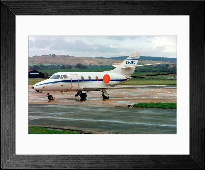 Framed Print : Dassault Falcon 10 SE-DEL Framed Print : Dassault Falcon 10 SE-DEL