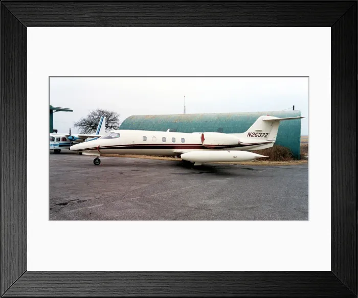 Framed Print : Learjet 35 N2637Z Framed Print : Learjet 35 N2637Z