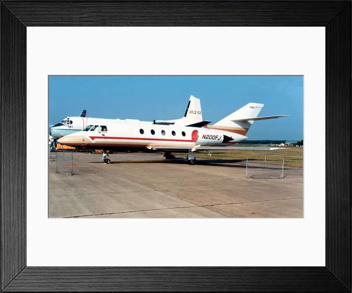Framed Print : Dassault Falcon 200 N200FJ Framed Print : Dassault Falcon 200 N200FJ