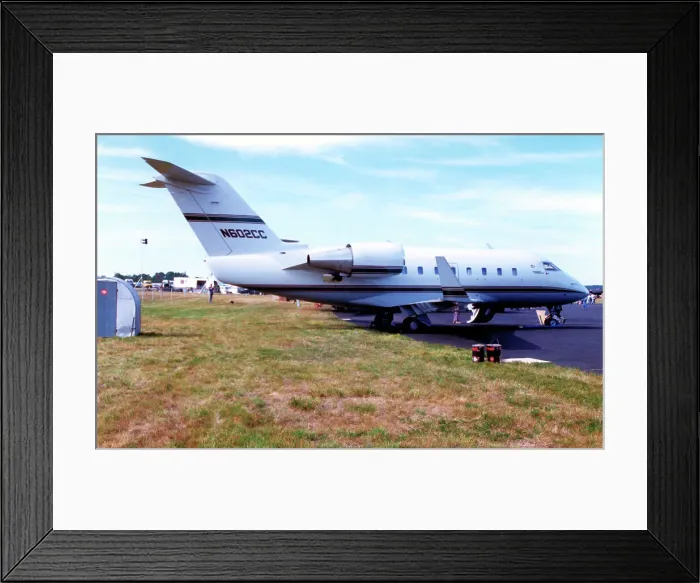 Framed Print : Canadair Challenger 601-3A N602CC Framed Print : Canadair Challenger 601-3A N602CC
