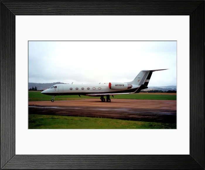Framed Print : Gulfstream IV N299FB Framed Print : Gulfstream IV N299FB