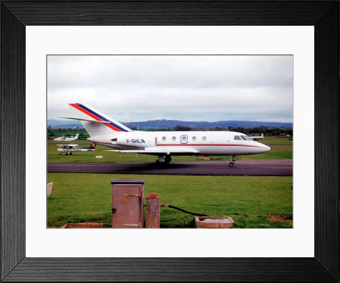 Framed Print : Dassault Falcon 20E F-GHLN Framed Print : Dassault Falcon 20E F-GHLN
