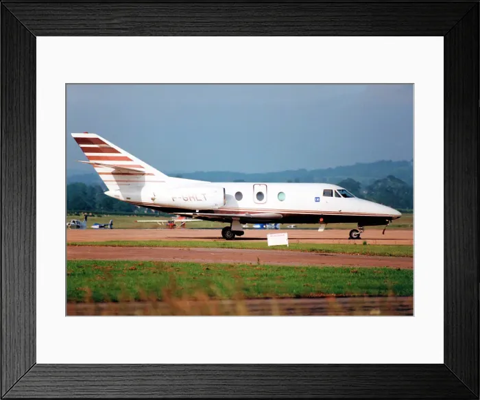 Framed Print : Dassault Falcon 10 F-GHLT Framed Print : Dassault Falcon 10 F-GHLT