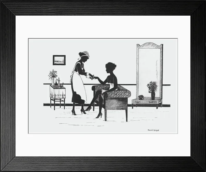 Framed Print : Silhouette - Postcard Design Framed Print : Silhouette - Postcard Design