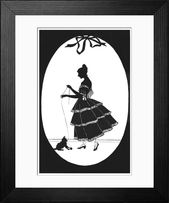 Framed Print : Silhouette - Postcard Design