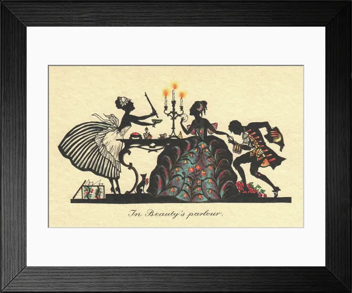 Framed Print : Silhouette - Postcard Design Framed Print : Silhouette - Postcard Design