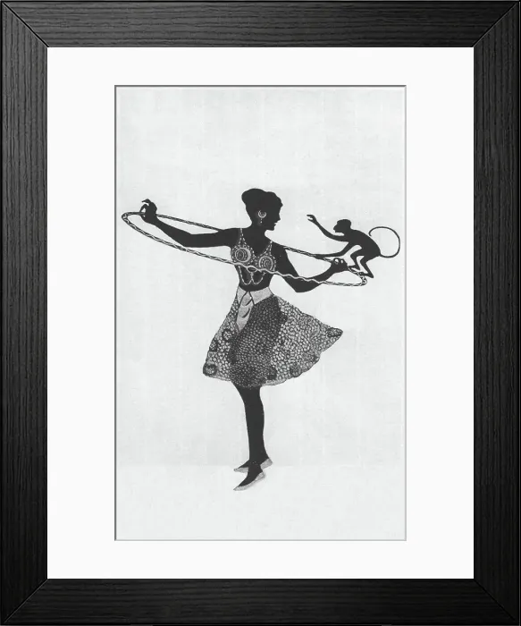 Framed Print : Silhouette - Postcard Design Framed Print : Silhouette - Postcard Design