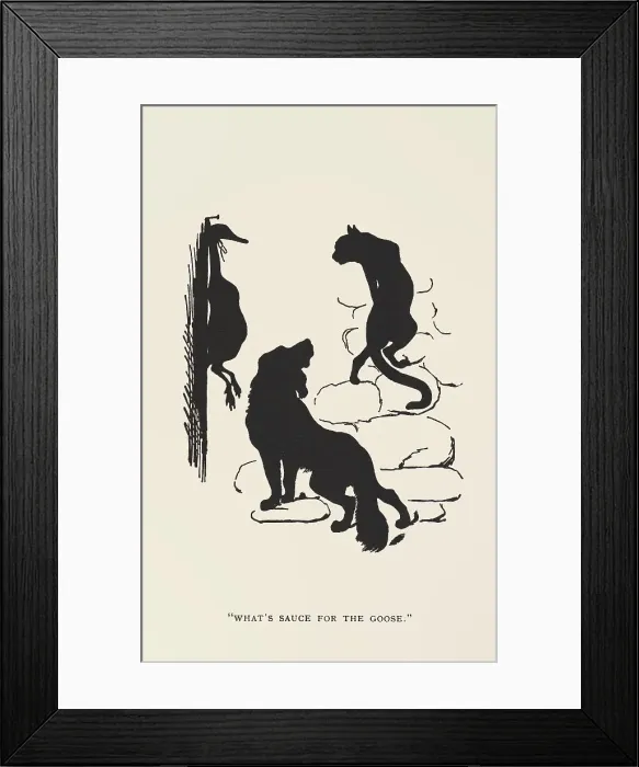 Framed Print : Silhouette - Postcard Design Framed Print : Silhouette - Postcard Design