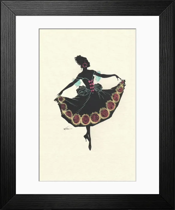 Framed Print : Silhouette - Postcard Design Framed Print : Silhouette - Postcard Design