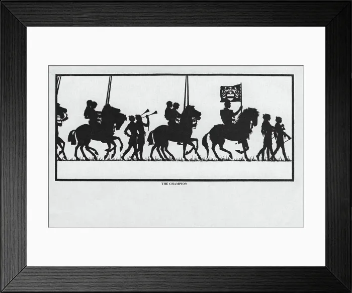 Framed Print : Silhouette - Postcard Design