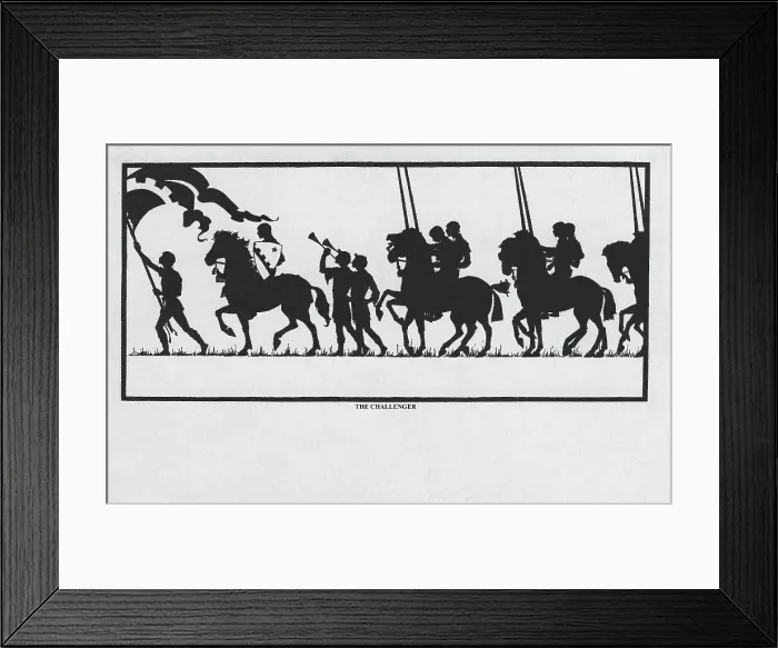 Framed Print : Silhouette - Postcard Design