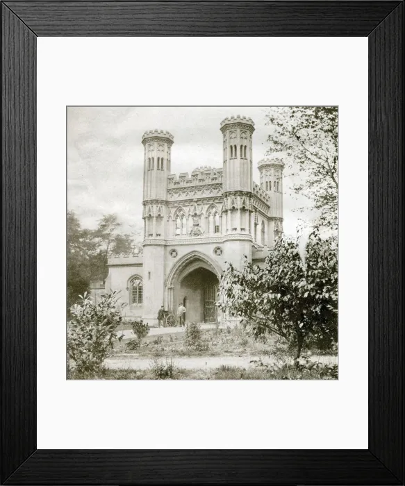 Framed Print : Entrance Lodge of Eaton Hall, Cheshire Framed Print : Entrance Lodge of Eaton Hall, Cheshire