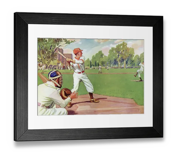 Framed Print : Baseball in the United States 1928 drawn by J.P. Paterson Framed Print : Baseball in the United States 1928 drawn by J.P. Paterson
