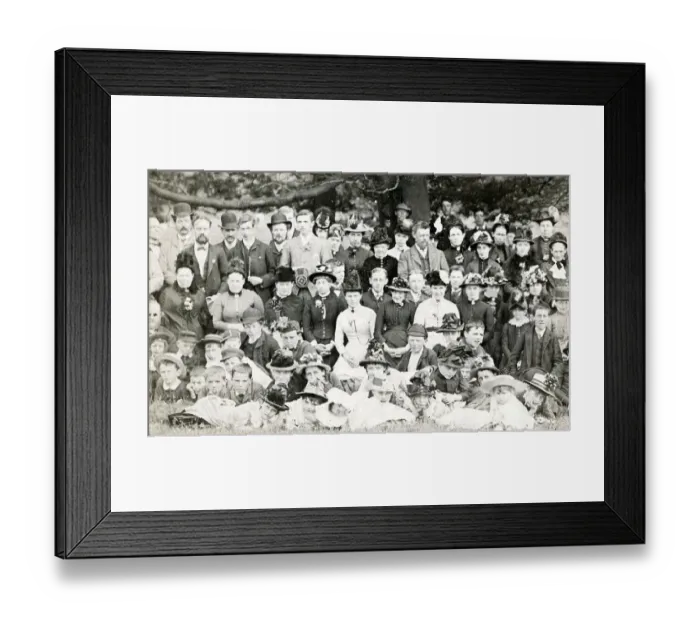 Framed Print : Party carte de visite photograph by Wyles, Southport Framed Print : Party carte de visite photograph by Wyles, Southport