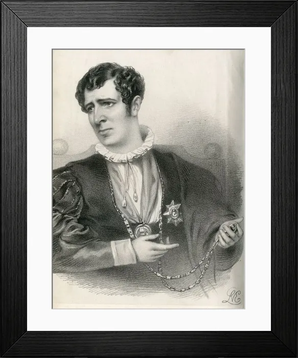Framed Print : Charles Kemble, actor, as Shakespeare's Hamlet Framed Print : Charles Kemble, actor, as Shakespeare's Hamlet