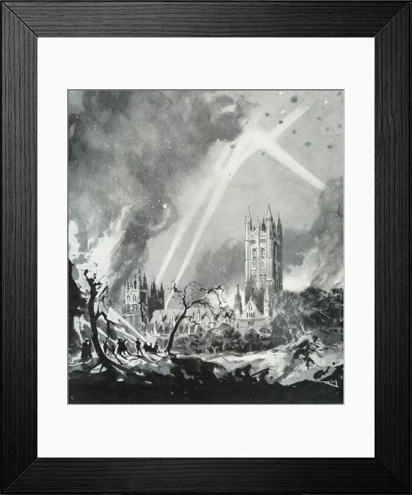Framed Print : National Fire Service during WWII - London Blitz Framed Print : National Fire Service during WWII - London Blitz