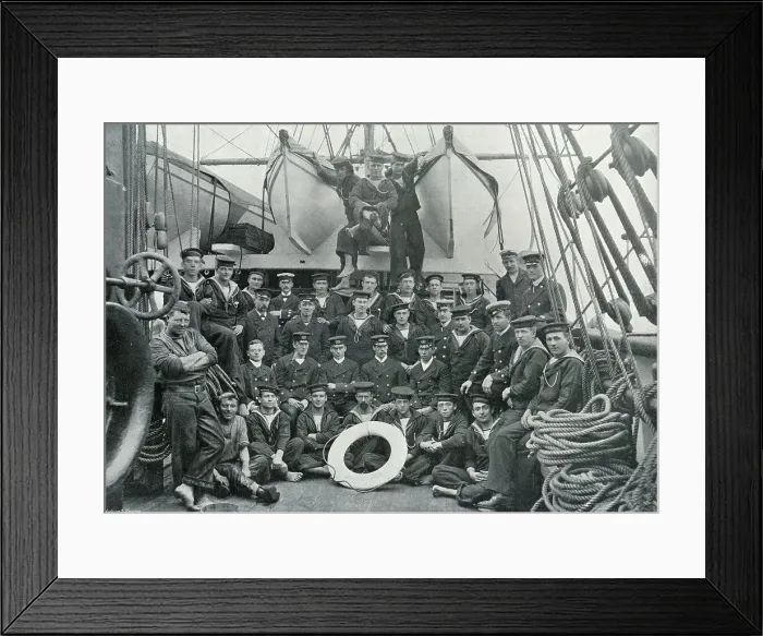 Framed Print : The Crew of British Antarctic Ship Discovery Framed Print : The Crew of British Antarctic Ship Discovery