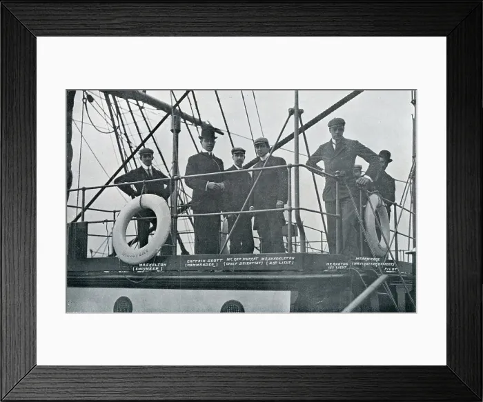 Framed Print : The Officers of British Antarctic Ship Discovery Framed Print : The Officers of British Antarctic Ship Discovery