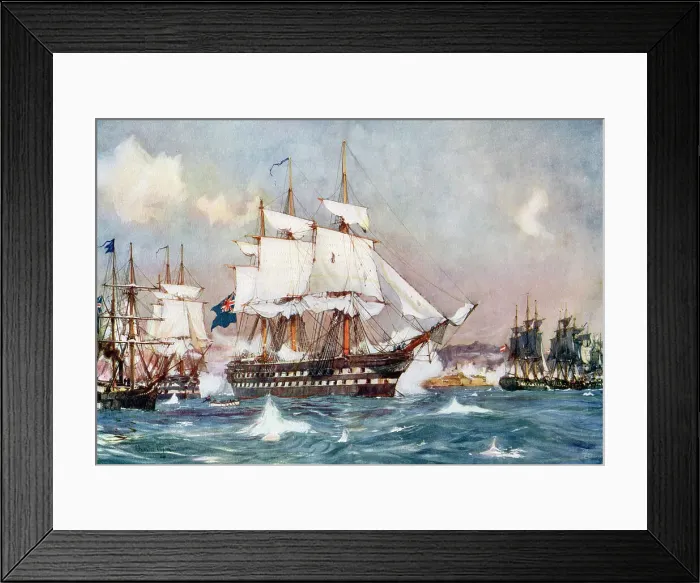 Framed Print : Battle of Acre 1840 Framed Print : Battle of Acre 1840