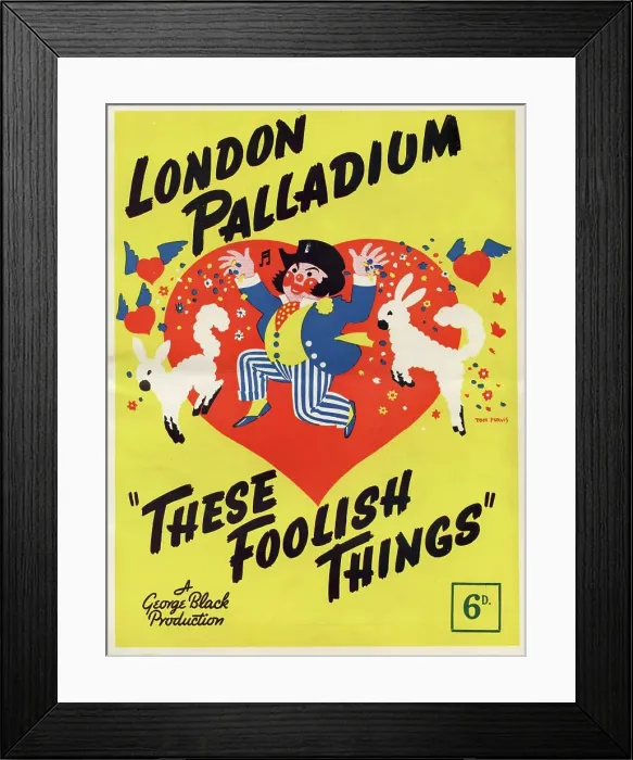 Framed Print : Art Deco Programme cover designed by Tom Purvis Framed Print : Art Deco Programme cover designed by Tom Purvis