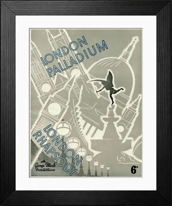 Framed Print : Art Deco Programme cover, The London Palladium, April 1938 Framed Print : Art Deco Programme cover, The London Palladium, April 1938