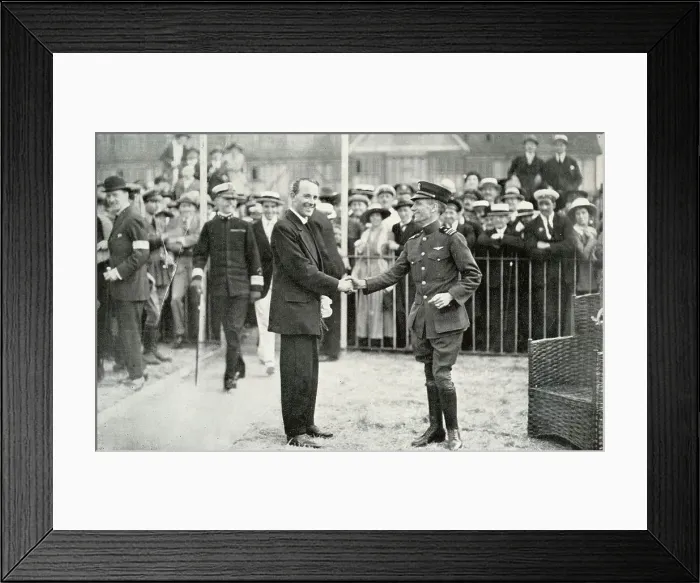 Framed Print : Harry Hawker with Commander Read Framed Print : Harry Hawker with Commander Read
