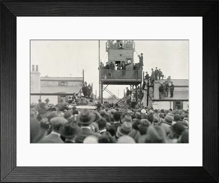 Framed Print : Lindbergh with megaphone at Croydon Airport May 29, 1927 Framed Print : Lindbergh with megaphone at Croydon Airport May 29, 1927