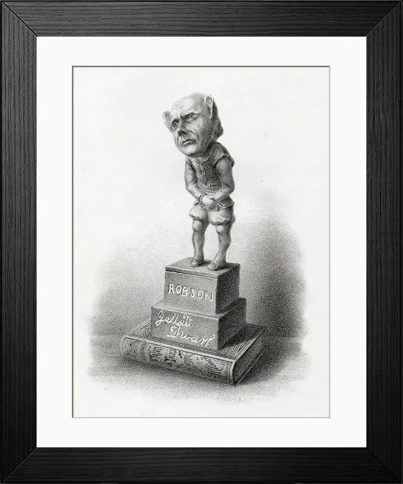 Framed Print : Frederick Robson, actor, as Gam-Bogie, the Yellow Dwarf Framed Print : Frederick Robson, actor, as Gam-Bogie, the Yellow Dwarf