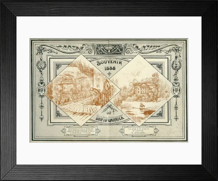 Framed Print : Souvenir of David Garrick performed by Charles Wyndham Framed Print : Souvenir of David Garrick performed by Charles Wyndham