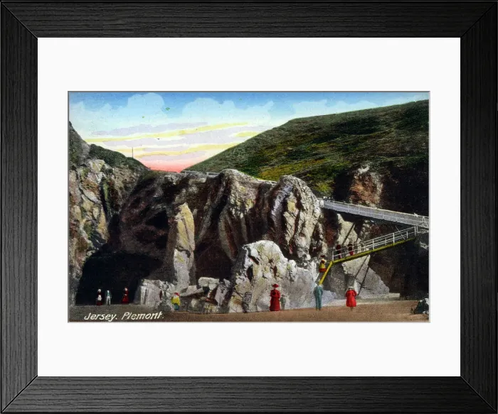 Framed Print : Jersey, Channel Islands - Plemont Beach, Sandy Cove Framed Print : Jersey, Channel Islands - Plemont Beach, Sandy Cove