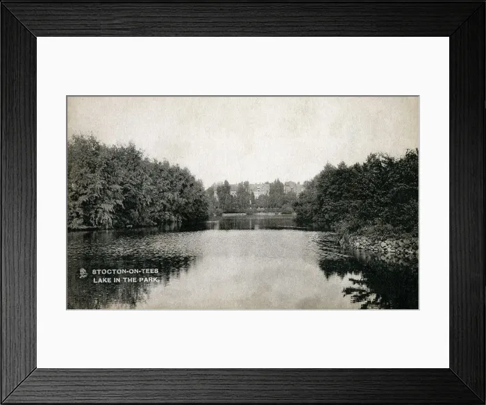 Framed Print : Lake in the park at Stockton-on-Tees, County Durham Framed Print : Lake in the park at Stockton-on-Tees, County Durham