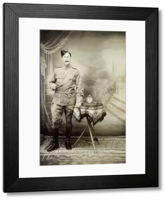 Framed Print : Dapper British Serviceman - Studio Portrait Framed Print : Dapper British Serviceman - Studio Portrait