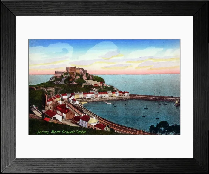 Framed Print : Jersey, Channel Islands - Mont Orgueil Castle Framed Print : Jersey, Channel Islands - Mont Orgueil Castle