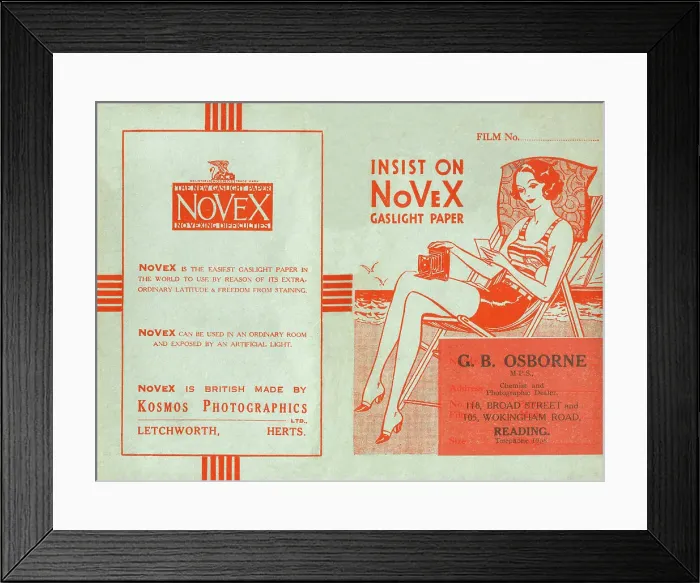 Framed Print : Novex Gaslight Paper Print Wallet Framed Print : Novex Gaslight Paper Print Wallet