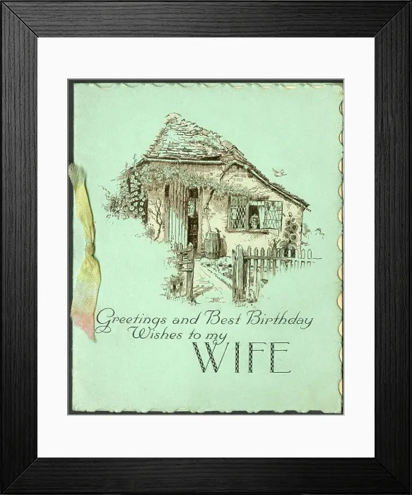 Framed Print : Greetings and Best Birthday Wishes to my WIFE Framed Print : Greetings and Best Birthday Wishes to my WIFE