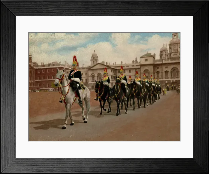 Framed Print : Blues and Royals, Horse Guards Parade, London Framed Print : Blues and Royals, Horse Guards Parade, London