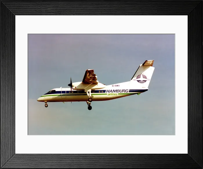Framed Print : de Havilland Canada DHC-8-102 EI-BWX Framed Print : de Havilland Canada DHC-8-102 EI-BWX