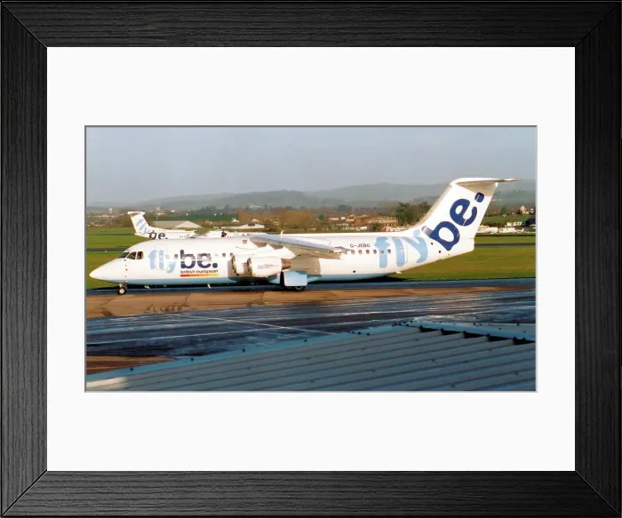 Framed Print : BAe 146-300 209 G-JEBG Framed Print : BAe 146-300 209 G-JEBG