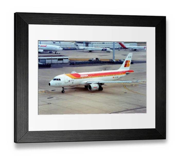 Framed Print : Airbus A320-211 EC-FAS Framed Print : Airbus A320-211 EC-FAS