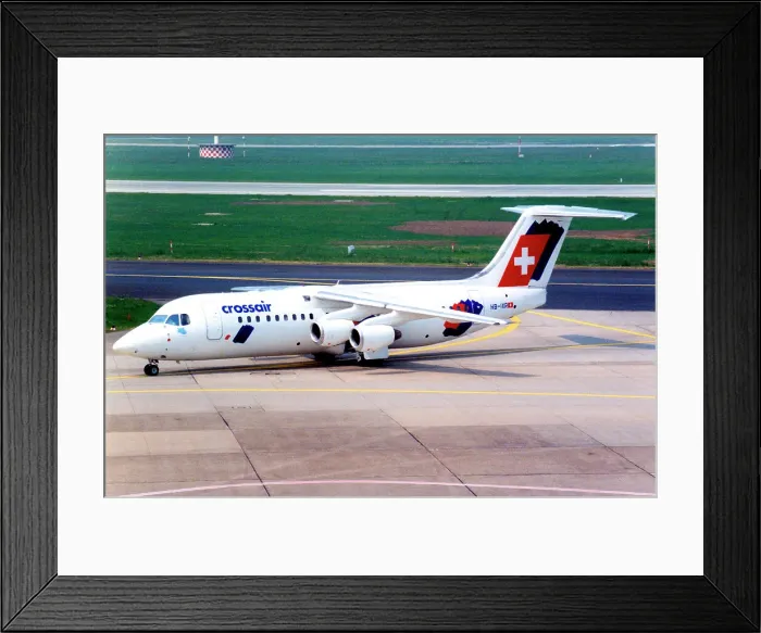 Framed Print : Avro RJ100 HB-IXR Framed Print : Avro RJ100 HB-IXR