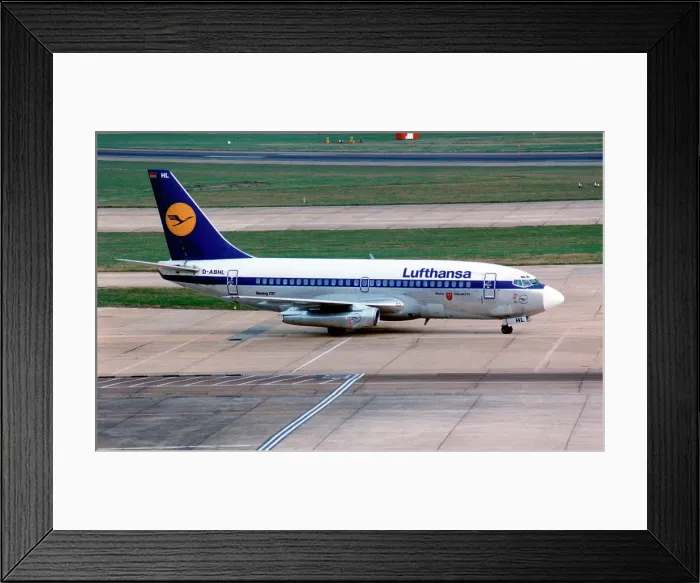 Framed Print : Boeing 737-230 D-ABHL Worms Framed Print : Boeing 737-230 D-ABHL Worms