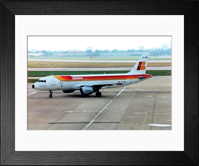Framed Print : Airbus A320-211 EC-885 Framed Print : Airbus A320-211 EC-885