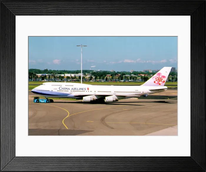 Framed Print : Boeing 747-409 (BDSF) B-18273 Framed Print : Boeing 747-409 (BDSF) B-18273