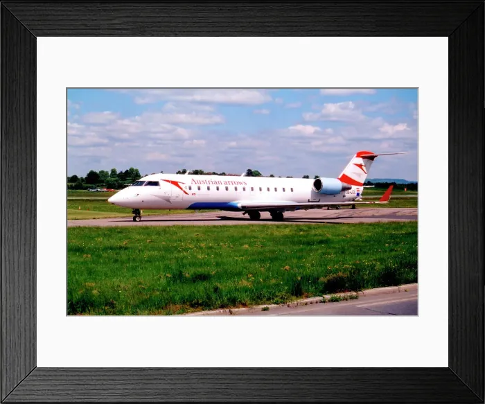 Framed Print : Canadair CRJ-200LR OE-LCL Framed Print : Canadair CRJ-200LR OE-LCL